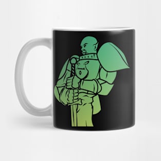 Orc Knight (Green): A Fantasy Design Mug